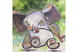 曾惠泉《小象首次出遊》 曾惠泉《小象首次出遊》